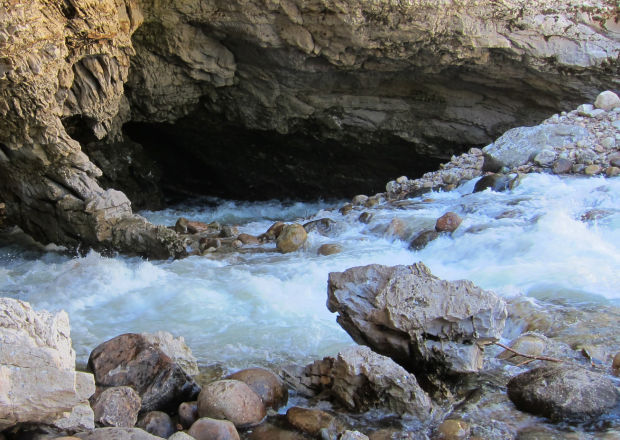 You know where the river in Sinks Canyon goes
